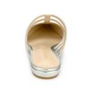 Allegra K Women's T-Strap Sparky Glitter Slip-On Pointed Toe Flats Mules - 3 of 4