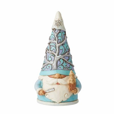 Jim Shore 5.0 Inch An Artist For All Seasons - Winter Gnome Wood Carving Figurines
