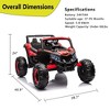 24V Ride On UTV Car, Battery Powered Kids Car, Electric Off-Road UTV Car with Remote Control, Ride on Toy for Kids - 3 of 4
