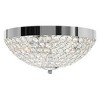 CWI Lighting Globe 3 Light Bowl Flush Mount With Chrome Finish - 2 of 4