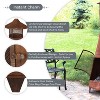 Sunnydaze Outdoor Backyard Large Freestanding Oxidized Steel Wood-Burning Fire Pit Chiminea - 70" - Rust Finish - image 4 of 4