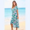 Swim 365 Women's Plus Size High-Low Cover Up - 4 of 4