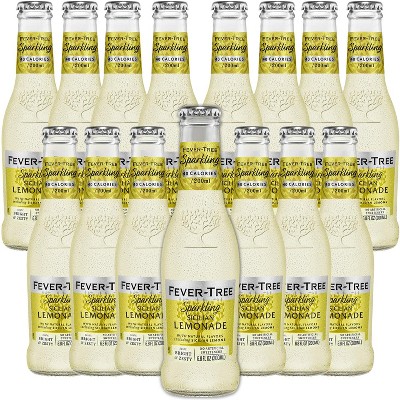 Fever Tree Sparkling Sicilian Lemonade - Premium Quality Mixer - Refreshing Beverage for Cocktails & Mocktails 200ml Bottles