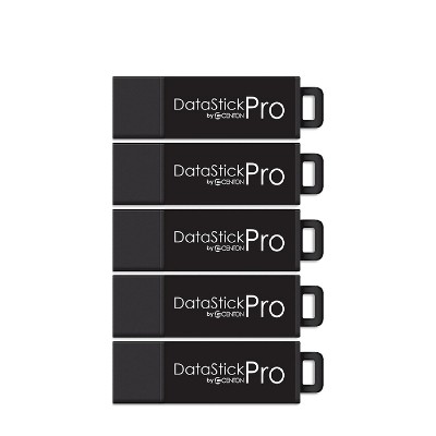 Centon DataStick Pro 128GB USB 3.0 Type A Flash Drive Black 5/Pack (S1-U3P6-128G-5B)