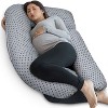 PharMeDoc Pregnancy Pillow, U-Shape Full Body Maternity Pillow, Jersey Cotton Cover - 2 of 4