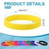 Unique Bargains Sports Party Games Fashion Silicone Bracelet Wristbands 60 Pcs - 2 of 4