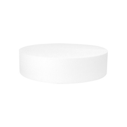 Round Foam Cake Dummy 4 Inch x 6 Inch Circle Dummy Cake Set for Wedding 2  Pack