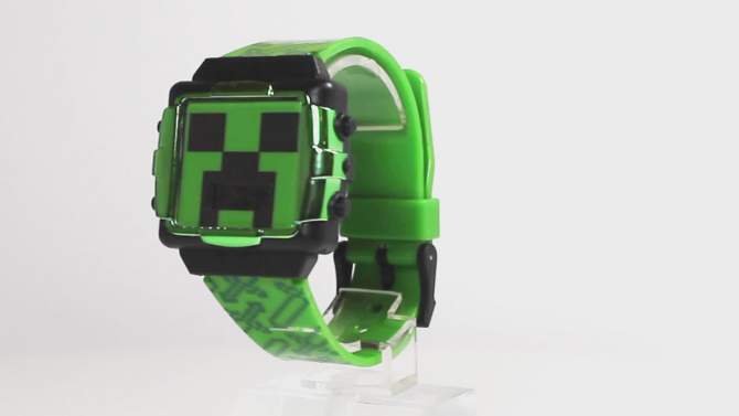 Kids&#39; Minecraft Watch - Green, 4 of 7, play video