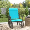 Outsunny Outdoor Swing Glider Chair, Patio Mesh Rocking Chair with Steel Frame for Backyard, Garden, and Porch - 2 of 4
