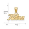 Black Bow Jewelry 10k Yellow Gold Tulsa Golden Hurricanes NCAA Small Pendant - 2 of 3