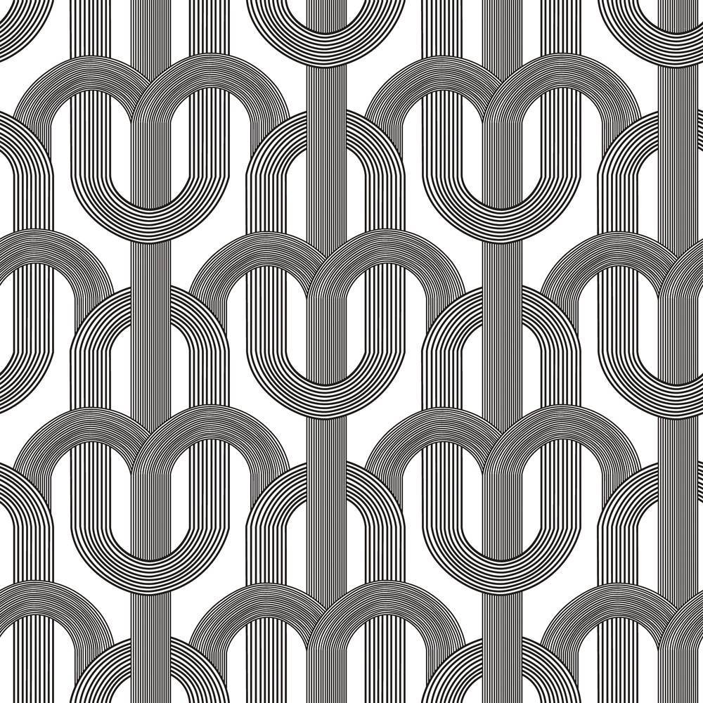 Tempaper & Co. 28 sq ft Lattice Peel and Stick Wallpaper Ink
