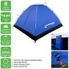 Leisure Sports 2-Person Water-Resistant Dome Tent with Removable Rain Fly and Carry Bag - Gray/Blue - 3 of 4