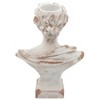Sagebrook Home 21" Lady With Laurels Statue - White - Woman in Laurels Garden Sculpture Creative Decorative Statue - 4 of 4