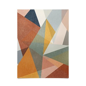 Little Arrow Design Co modern triangle mosaic multi Poster - Society6 - 1 of 3