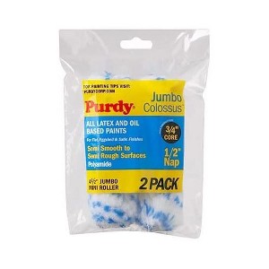 Genuine Purdy Colossus Jumbo Mini 4-1/2" x 1/2" Nap 2 Pack Roller Covers 140624033 - 1 of 3
