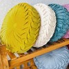 Hub Styler Pleated Round Throw Pillow Cushion - 3 of 4