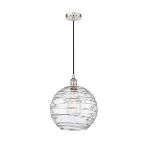 Athens Deco Swirl - 1 Light Mini Pendant In Industrial Style-14.75 Inches Tall and 12 Inches Wide - 1 of 1