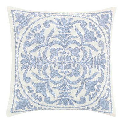 Mark&Day Throw Pillows 18x18 Nieuwstad Global Dark Blue Down