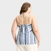 Women's Striped Denim Tank Top - Universal Thread™ Navy - 2 of 3