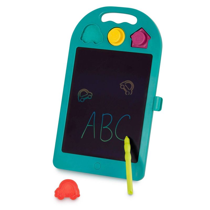 B. toys - LCD Drawing Tablet with Stylus &#38; Stamps - Rainbow Doodler, 3 of 8