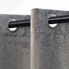 Modern Geometric Waves Room Darkening Semi-Blackout Curtains, Set of 2 by Blue Nile Mills - 2 of 4