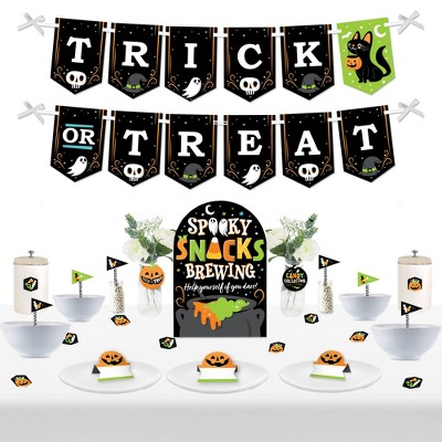 Big Dot Of Happiness Jack-o'-lantern Halloween - Banner And Photo Booth  Decorations - Kids Halloween Party Supplies Kit - Doterrific Bundle : Target