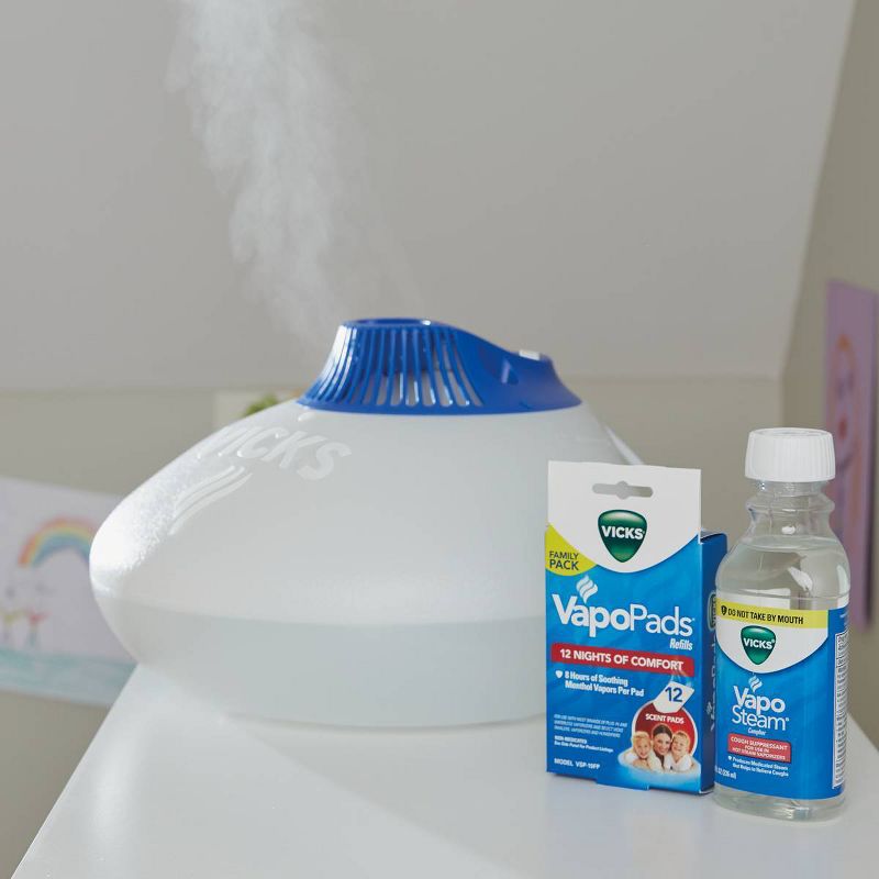 Vicks Warm Steam Vaporizer Humidifier with Night Light - 1.5gal, 3 of 16