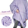 Catalonia Fleece Blanket Hoodie Woman Sweatshirt, Soft Casual Pullover Sweater, Adult Blanket Wearable, One Size, Gift for her - 3 of 4