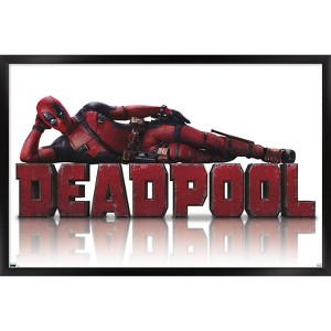 Trends International Marvel Deadpool Legacy - Lying Down Framed Wall Poster Prints - 1 of 4