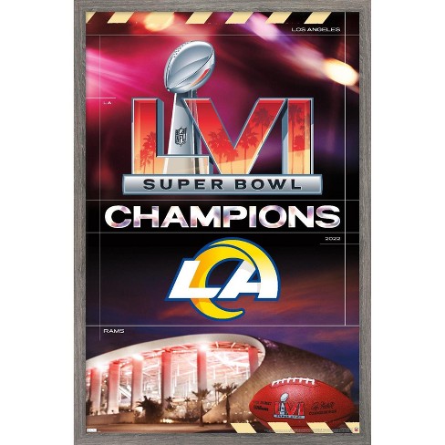 Los Angeles Rams Super Bowl LVI Champions 24.25'' x 35.75