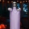Joyfy 43’’ Halloween Decoration Hanging Doll Ghost, Purple Dress Creepy Doll Skeleton with Scary Expressions for Halloween Indoor Outdoor Decor - 2 of 4