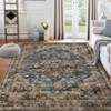 Washable Area Rugs Vintage Distressed Accent Rug with Non-Slip Backing - 4 of 4
