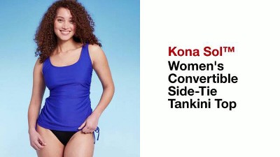 Women's Convertible Side-tie Tankini Top - Kona Sol™ : Target