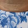 Patricia Heaton Home Blue Floral And Flitter Canister Set of 2 - 3 of 3