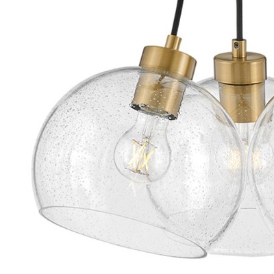 Lark Rumi Contemporary 3-Light Globe Pendant in Lacquered Brass