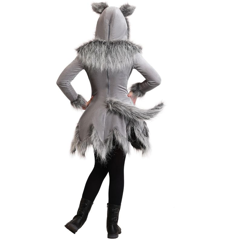 HalloweenCostumes.com Wolf Costume Girl's, 2 of 4