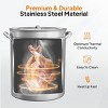 Karl Home 62 QT Stainless Steel Stock Pot with Strainer Basket , Lid and Hook - 3 of 4
