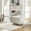 Eva Transition Upholstered Swivel Chair With Flared Arms | ARTFUL LIVING DESIGN - 3 of 4