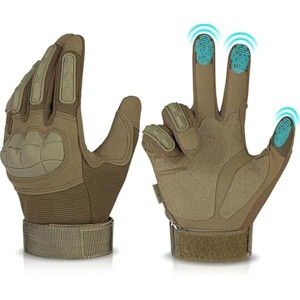 Tactical Gloves for Men, Motorcycle Military Combat Gloves Black Airsoft Gloves Touchscreen for Airsoft Outdoor Hunting Shooting Climbing - 1 of 1