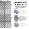 Interlocking Deck Tiles, Outdoor Waterproof & Anti-slip, for Patio, Balcony, Pool Side, Bathroom, Shower, Balcony, Porch - 4 of 4