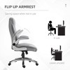 TiramisuBest 360¡ã Swivel Ergonomic Office Rocking Chair, Grey PU Leather, All-Day Comfort - 4 of 4
