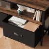 Tv Stand Dresser, Tv Console, 2-Drawer Entertainment Center with Open Shelf, Fabric Drawer Tv Cabinet for 32 to 55 Inch Tvs & Media - 2 of 4