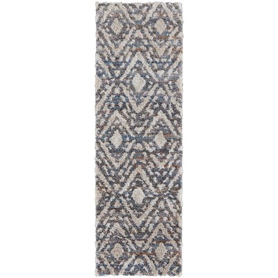 Mynka Transitional Diamond Ivory/Gray/Taupe Area Rug