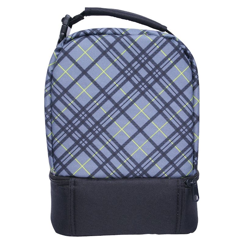 iPack Lunch Bag - Grey Plaid Print, 2 of 4