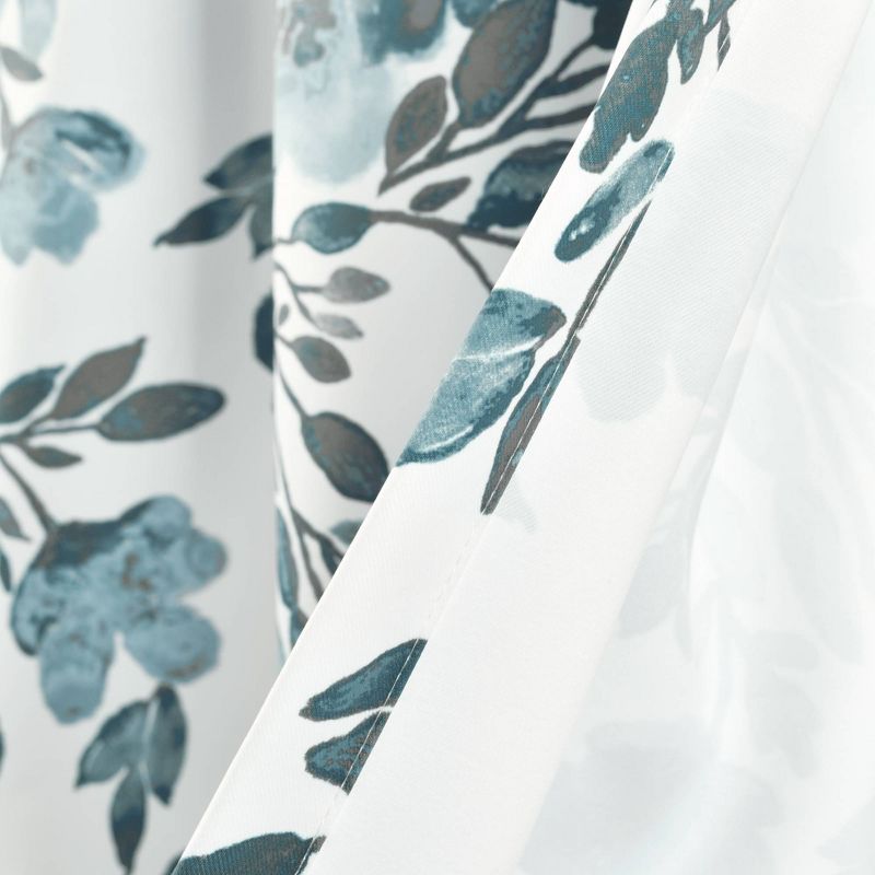 2pk 52&#34;x84&#34; Light Filtering Tanisha Curtain Panels Blue/Gray - Lush D&#233;cor, 6 of 10