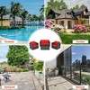 Costway 4PCS Patio Rattan Furniture Set Cushioned Sofa Chair Coffee Table Garden Red - 4 of 4