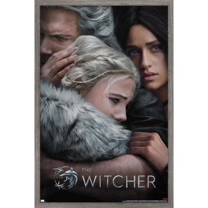 Trends International Netflix The Witcher: Season 3 - Trio Key Art Framed Wall Poster Prints - 1 of 4