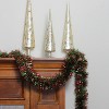 Northlight 50' x 4" Unlit Shiny Green/Red Tinsel Christmas Garland - 3 of 4
