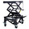 300 Lbs hydraulic motorcycle scissor jack with 4 wheels, foot pedal heavy-duty jack bracket, off-road bicycle, portable lifting platform - 4 of 4
