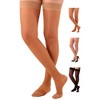Absolute Support Women’s 20–30mmHg Lace Sheer Firm Compression Thigh High Stockings, Closed Toe – Circulation & Swelling Relief, A206 - 2 of 4